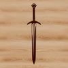 Stunning Vector Sword Design Vector illustration of a sword, ideal for use in digital design projects and cutting machine templates.