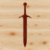 A high-quality vector graphic of a sword design suitable for cutting machines like Cricut or laser cutters.