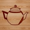 Teapot Illustration SVG Design A digital illustration of a teapot, suitable for cutting or printing on various materials.