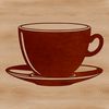 Beautiful Tea Time Design Vector illustration of a teacup design for cutting machines and laser cutters.