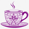Elegant Teacup Vector Illustration A simple teacup illustration designed as vector art, suitable for various digital applications.