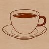 Free Printable Tea Cup Illustration A digital illustration of a teacup, suitable for vector design and print.