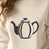 Teapot Icon in Vector Design Illustrated teapot icon with a spout and handle, suitable for vector design.