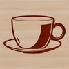 A delicate tea cup illustration A stylized illustration of a teacup, suitable for vector art designs and cuttable templates.