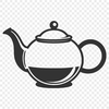 Beautiful SVG Tea Pot Design A detailed SVG illustration of a teapot with intricate design features.