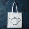 Free Vector Teapot Clip Art A simple illustration of a teapot, designed as a vector graphic, ideal for digital use in various formats.