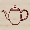 Free Vector Clip Art Tea Pot A ceramic teapot with a handle and spout, ideal for serving hot beverages.