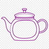 Vector Teapot Design A vector illustration of a teapot, suitable for digital cutting and laser engraving.