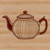 Beautiful Teapot Design Graphic An SVG graphic representation of a traditional tea serving vessel.