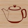 Free SVG Cut File for Tea Lovers A detailed illustration of a teapot, suitable for cutting and crafting with machines like the Cricut.