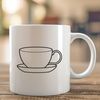 Elegant Tea Cup Illustration A simple illustration of a classic teacup, suitable for various digital uses.