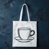 Beautiful Teacup Clip Art A simple teacup design vector illustration suitable for various digital crafting tools.