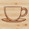 Tea Time Treasure A digital illustration of a teacup, suitable for vector graphics and cutting machine projects.