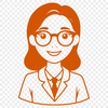 Teacher Character Vector Art A professional illustration of a woman in a teacher's role, suitable for educational contexts.