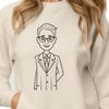 Teacher Silhouette in Vector Format A detailed illustration of a teacher in professional attire, suitable for educational and teaching-related contexts.