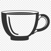 Beautiful SVG Tea Cup Illustration A high-quality digital representation of a traditional teacup design.