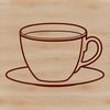 Simple Teacup Clip Art Vector Image A simple, hand-drawn design of a teacup, suitable for digital craft projects and cutting machines.