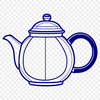 Tea Time Essentials Illustration A vector illustration of a teapot, ideal for crafting and design projects.