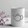 Beautiful Teapot Vector Art A high-quality vector illustration of a teapot with intricate details.