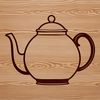 Adorable Tea Time Clip Art High-quality design of a tea pot for cutting machines and stencils.