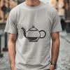 Whimsical Teapot Design Element Tea pot graphic design element