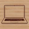 Computer Design Vector Graphics Computer design illustration featuring a laptop with various technology elements.