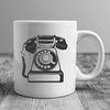 A high-resolution digital representation of a telephone, created in SVG format for various design applications.