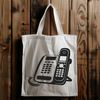 Simple Telephone Illustration Vector Graphic A simple telephone illustration designed as a vector graphic.