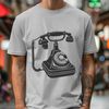 Telephone Illustration in Vector Format A high-quality vector illustration of a telephone on a white background.