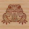 A detailed illustration of a toad in a ornate style.