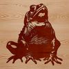 Detailed Toad Clipart Design A detailed illustration of a wild toad in its natural habitat.