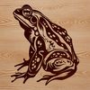 Toad Illustration Clip Art A stylized illustration of a toad, suitable for use as clip art or vector design.