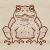 Detailed Toad Clipart A detailed illustration of a wild toad, suitable for vector art design.