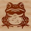 Beautiful Wild Toad Illustration A digital illustration of a wild toad in a realistic style.
