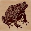 A digital illustration of a toad, a type of wild animal, created in vector art format.