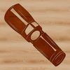 Simple Torch Illustration A simple illustration of a torch or flashlight, suitable for various design applications.