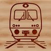 Simple Train Line Drawing A simple line drawing of a train, ideal for use in vector graphics software like Illustrator or Procreate.