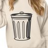 Simple Garbage Bin Illustration A simple illustration of a standard trash can with a lid.