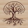 Beautiful Stylized Tree Clip Art Design An editable SVG design featuring a stylized tree silhouette with layered elements.