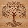 A stylized tree illustration in vector format, suitable for various design applications.