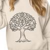Beautiful Tree Clip Art Design A stylized illustration of a tree, suitable for vector design.