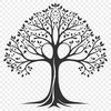 A graphic representation of a tree using scalable graphics technology.