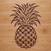 Fresh Pineapple Vector Design An isolated vector design of a pineapple, perfect for crafting and DIY projects.
