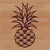 Colorful Fruity Vector Art A colorful illustration of a pineapple fruit, suitable for various uses including crafting and graphic design.
