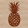 Stylized Tropical Element A stylized illustration of a pineapple fruit, suitable for various digital projects and crafts.