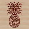 Vector Pineapple Design Element A vector graphic design element featuring a pineapple.