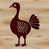 Beautiful Christmas Turkey Image A realistic illustration of a turkey, suitable for use in various digital formats such as vector art.