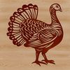 Free Turkey SVG Clip Art A digital illustration of a turkey, suitable for use in various contexts.
