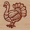 Beautiful Turkey SVG Clip Art Design A detailed illustration of a turkey, suitable for various graphic design projects.