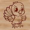 Cute Turkey Farm Animal Vector Illustration A farm animal illustration of a turkey in vector format.